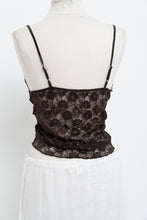 Load image into Gallery viewer, Vintage x Brown Lace Tank (M, L)