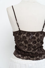 Load image into Gallery viewer, Vintage x Brown Lace Tank (M, L)