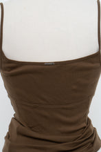 Load image into Gallery viewer, Vintage x HUGO BOSS Brown Cotton Side-lace Tank (L)