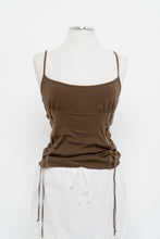 Load image into Gallery viewer, Vintage x HUGO BOSS Brown Cotton Side-lace Tank (L)