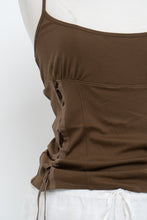 Load image into Gallery viewer, Vintage x HUGO BOSS Brown Cotton Side-lace Tank (L)