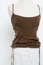 Load image into Gallery viewer, Vintage x HUGO BOSS Brown Cotton Side-lace Tank (L)