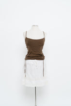 Load image into Gallery viewer, Vintage x HUGO BOSS Brown Cotton Side-lace Tank (L)