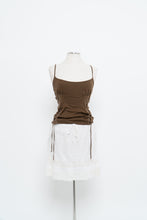 Load image into Gallery viewer, Vintage x HUGO BOSS Brown Cotton Side-lace Tank (L)