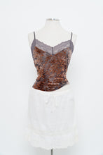 Load image into Gallery viewer, Vintage x Grey, Orange Velvet Lace Tank (M, L)