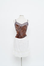 Load image into Gallery viewer, Vintage x Grey, Orange Velvet Lace Tank (M, L)