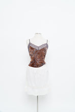 Load image into Gallery viewer, Vintage x Grey, Orange Velvet Lace Tank (M, L)