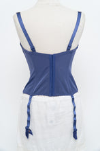 Load image into Gallery viewer, Vintage x PRIMA DONNA Purple Mesh Embroidered Corset (M, L, DD Cup)