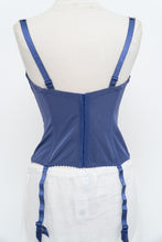Load image into Gallery viewer, Vintage x PRIMA DONNA Purple Mesh Embroidered Corset (M, L, DD Cup)