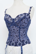 Load image into Gallery viewer, Vintage x PRIMA DONNA Purple Mesh Embroidered Corset (M, L, DD Cup)