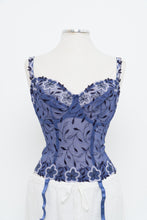 Load image into Gallery viewer, Vintage x PRIMA DONNA Purple Mesh Embroidered Corset (M, L, DD Cup)