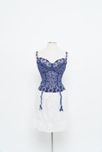 Load image into Gallery viewer, Vintage x PRIMA DONNA Purple Mesh Embroidered Corset (M, L, DD Cup)