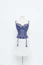 Load image into Gallery viewer, Vintage x PRIMA DONNA Purple Mesh Embroidered Corset (M, L, DD Cup)