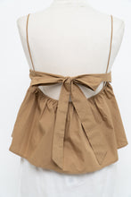 Load image into Gallery viewer, EN SAISON x Golden Cropped Peplum Tank (XS, S)