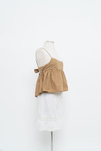 Load image into Gallery viewer, EN SAISON x Golden Cropped Peplum Tank (XS, S)