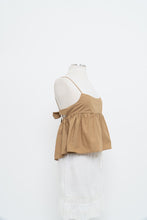 Load image into Gallery viewer, EN SAISON x Golden Cropped Peplum Tank (XS, S)