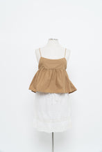 Load image into Gallery viewer, EN SAISON x Golden Cropped Peplum Tank (XS, S)