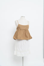 Load image into Gallery viewer, EN SAISON x Golden Cropped Peplum Tank (XS, S)
