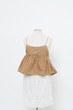Load image into Gallery viewer, EN SAISON x Golden Cropped Peplum Tank (XS, S)