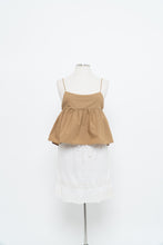 Load image into Gallery viewer, EN SAISON x Golden Cropped Peplum Tank (XS, S)