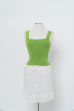Load image into Gallery viewer, Vintage x Made in Phillipines x Bright Green Cotton Knit Tank (S, M)