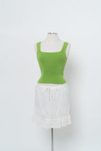 Load image into Gallery viewer, Vintage x Made in Phillipines x Bright Green Cotton Knit Tank (S, M)