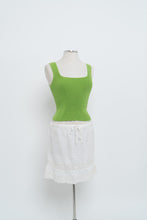 Load image into Gallery viewer, Vintage x Made in Phillipines x Bright Green Cotton Knit Tank (S, M)