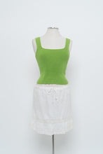 Load image into Gallery viewer, Vintage x Made in Phillipines x Bright Green Cotton Knit Tank (S, M)