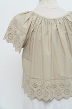 Load image into Gallery viewer, GAP x Beige Cropped Peplum Cotton Top (XS-M)