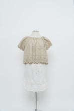 Load image into Gallery viewer, GAP x Beige Cropped Peplum Cotton Top (XS-M)