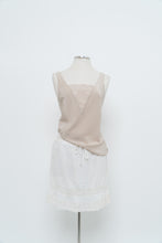 Load image into Gallery viewer, Vintage x Made in USA x OLGA Beige Silk-feel Tank (M)