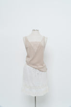 Load image into Gallery viewer, Vintage x Made in USA x OLGA Beige Silk-feel Tank (M)