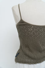 Load image into Gallery viewer, Vintage x Olive Green Knit Tank (S, M)