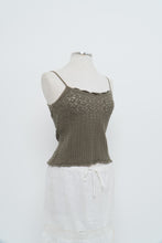 Load image into Gallery viewer, Vintage x Olive Green Knit Tank (S, M)