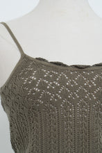Load image into Gallery viewer, Vintage x Olive Green Knit Tank (S, M)