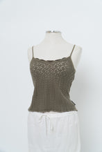 Load image into Gallery viewer, Vintage x Olive Green Knit Tank (S, M)