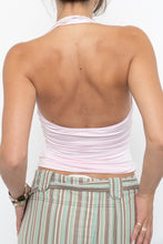Load image into Gallery viewer, Modern x GAZE Baby Pink Stretchy Halter (XS)