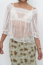 Load image into Gallery viewer, GAP x Deadstock White Sheer Lace Bohemian Crop (XS-L)