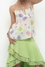 Load image into Gallery viewer, Vintage x Cream Floral Metallic Tie Tank (XS, S)