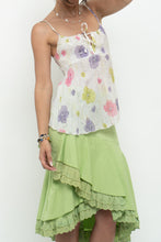 Load image into Gallery viewer, Vintage x Cream Floral Metallic Tie Tank (XS, S)