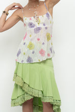Load image into Gallery viewer, Vintage x Cream Floral Metallic Tie Tank (XS, S)