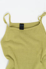 Load image into Gallery viewer, Vintage x Chartreuse Knit Cropped Tank (XS)