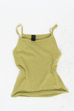 Load image into Gallery viewer, Vintage x Chartreuse Knit Cropped Tank (XS)