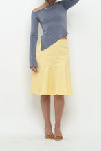 Load image into Gallery viewer, Vintage x GAP Yellow Cotton Panelled Midi Skirt (XS, S)