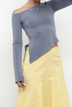 Load image into Gallery viewer, GARAGE x Slate Grey Off-Shoulder Long Sleeve Crop (XS)
