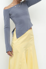 Load image into Gallery viewer, GARAGE x Slate Grey Off-Shoulder Long Sleeve Crop (XS)