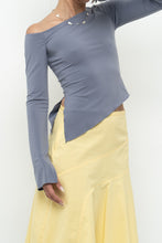 Load image into Gallery viewer, GARAGE x Slate Grey Off-Shoulder Long Sleeve Crop (XS)