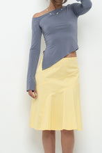 Load image into Gallery viewer, GARAGE x Slate Grey Off-Shoulder Long Sleeve Crop (XS)