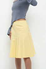 Load image into Gallery viewer, Vintage x GAP Yellow Cotton Panelled Midi Skirt (XS, S)