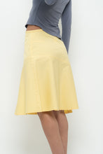 Load image into Gallery viewer, Vintage x GAP Yellow Cotton Panelled Midi Skirt (XS, S)